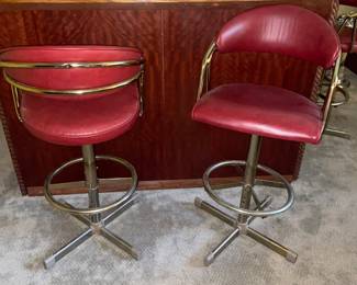 Four bar stools.