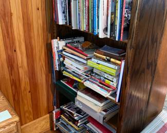 Assorted books and shelving 