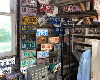 Vtg. License plates 