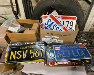 Assorted license plates 
