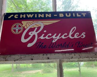 Schwinn bicycle metal sign 
