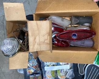 Vtg. Car light covers 