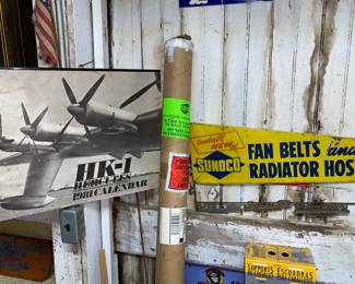 Sunoco metal display stand