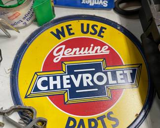 Chevy metal sign 
