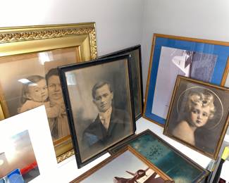 Vtg. Portrait art- instant ancestors 