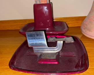 Vtg. Ashtray and match box holder