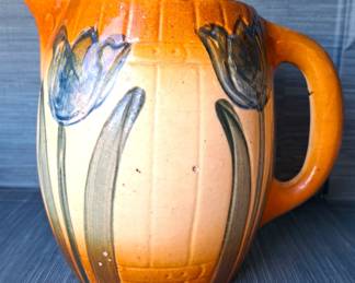 NORTHWOOD TULIP LARGE WATER PITCHER 7 1/2" T