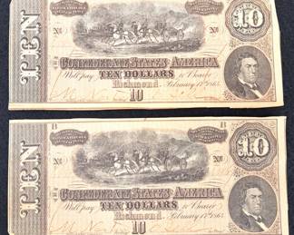 CONFEDERATE MONEY LOT