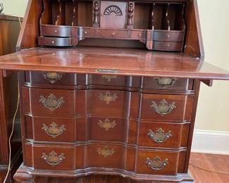 English Chippendale secretary desk