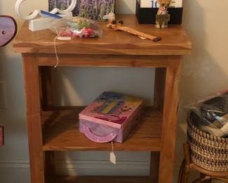 Folksy side table