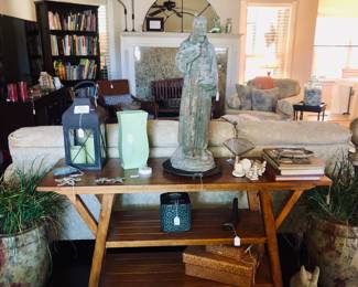 Contemporary sofa table in the manner of art deco