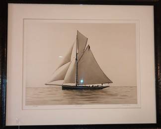 Very nice nautical litho - signed and numbered by the artist