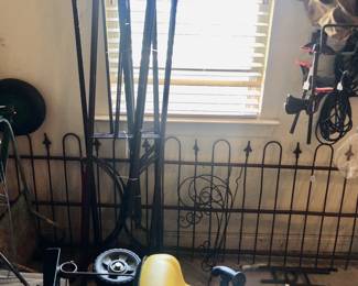 Antique iron fencing