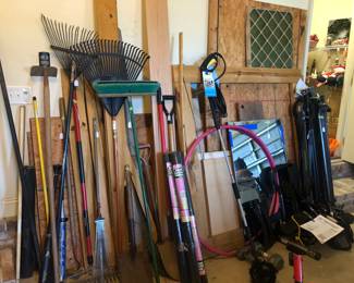 Loads of garden tools