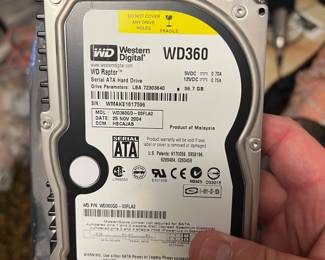 Dozens of hard drives available