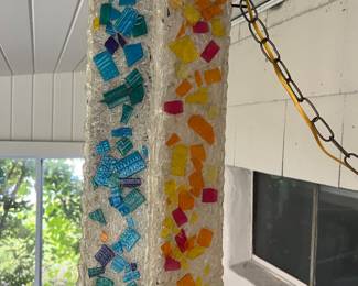 MCM vintage hanging spaghetti lamp