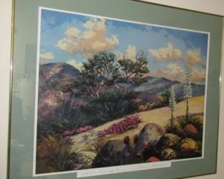 Mountain Desert by Jules Scheffer Framed 