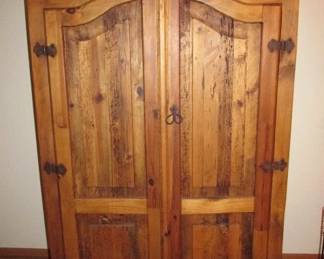 Rustic Wood Armoire