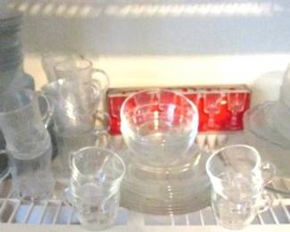Clear Glass Dishes/Cups/Bowls