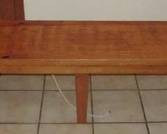 Large Solid Wood Patio Bench