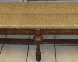 Rush Seat Bed Bench