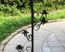 Gothic Metal 9 Tier Tapered Candlestick Floor Stand