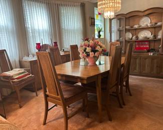 Retro vintage 1970s dining room set