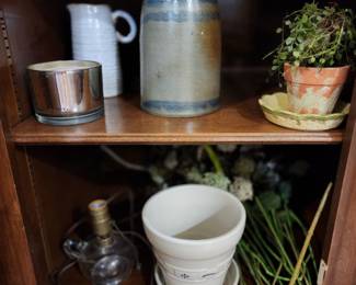 Another Salt Glaze Pottery Crock - Longaberger  Planter 