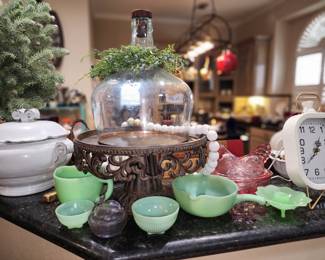 Jadeite - Cake Platter - Dessert Dome