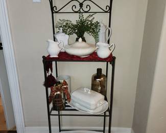 Collection of China from England  - Display Shelf