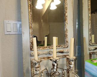 Mirrored Wall Candlabra