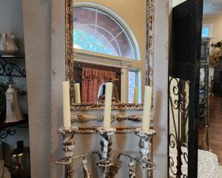 Wall Candleabra with Mirror