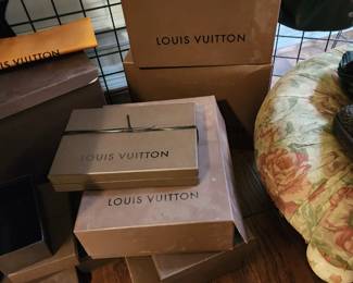 Louis Vuitton Boxes - Sorry they are all empty. 