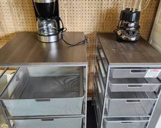 Mesh Carts with Drawers