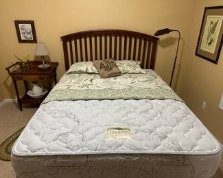 Queen Headboard and mattress