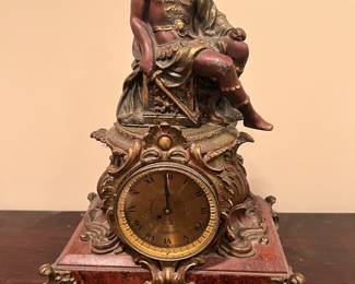 Vintage Hamilton Sangamo Synchronous FIGURAL MANTLE Clock