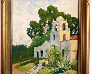 Oil on Canvas Landscape - Signed