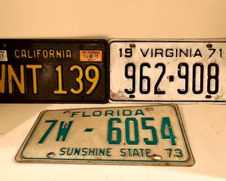 ANTIQUE License Plates