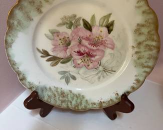 LIMOGES T. & V. Hand Painted Plate