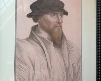 Portraits of SIR JOHN GAGE + THE LADY BUTS By HANS HOLBEIN (the younger)