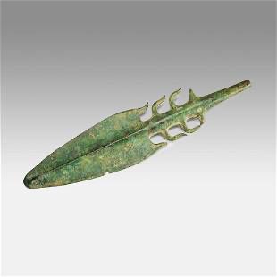 Ancient Copper Hoard Culture Harpoon Head India
