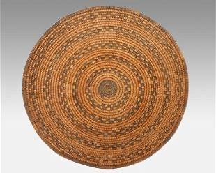 Large Native American Indian Apache Basket Bowl Tray
