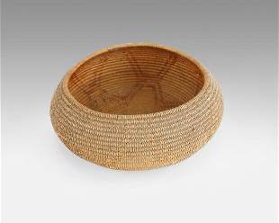 Antique Salish Native American Indian Tribal Bowl Basket
