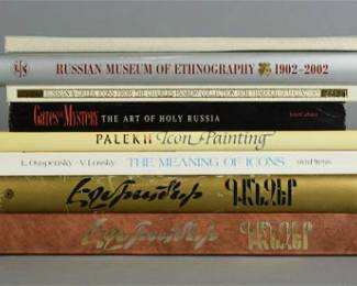 Eight Hardcover Books on Russian Works of Art & Icons
