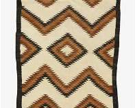 Good Vintage Native American Indian Tribal Rug Navajo Blanket 5' x 2'10"
