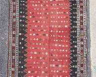Antique Two-Piece Zili Kilim Carpet Rug Tribal Tausch Textile Book Piece
