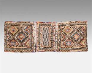 Antique Khorjin Saddle Bag Zangadzor Tribal Caucasus Textile Book Piece

