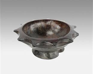 Antique Philippines Ifugao Duyu Carved Wood Tribal Ceremonial Bowl
