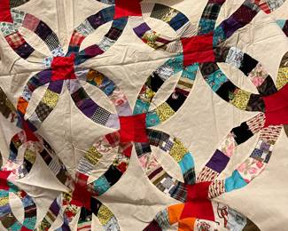 Wedding ring quilt top