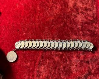Mexico Coin bracelet 